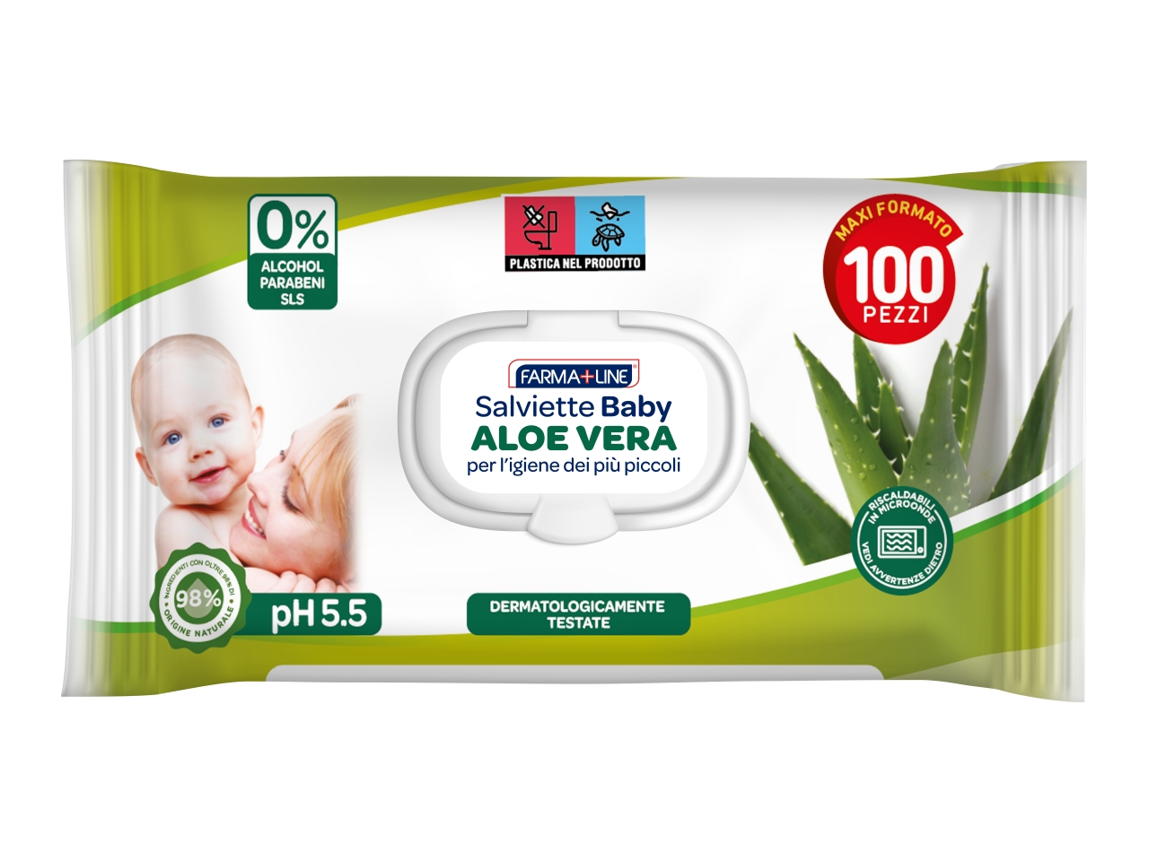 SALVIETTE FARMA 100PZ C/POP ALOE SAL6638A SALVIETTE FARMA 100PZ C/POP ALOE SAL6638A