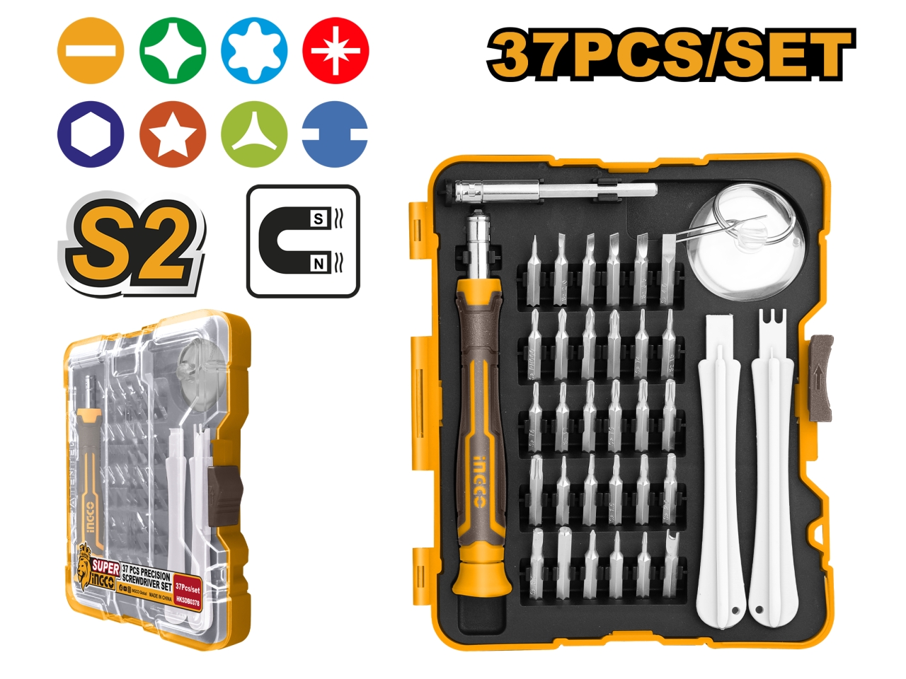CACCIAVITI DI PRECISIONE MAGNETICI 37 HKSDB0378
