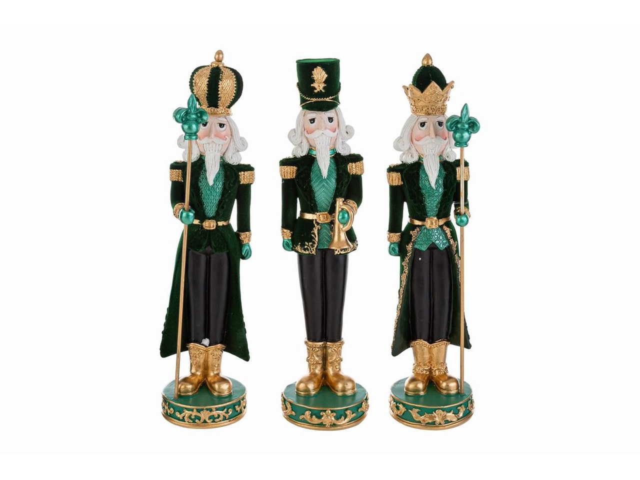 SCHIACCIANOCI 30CM RESINA VELVET VERDE ASS. 38260