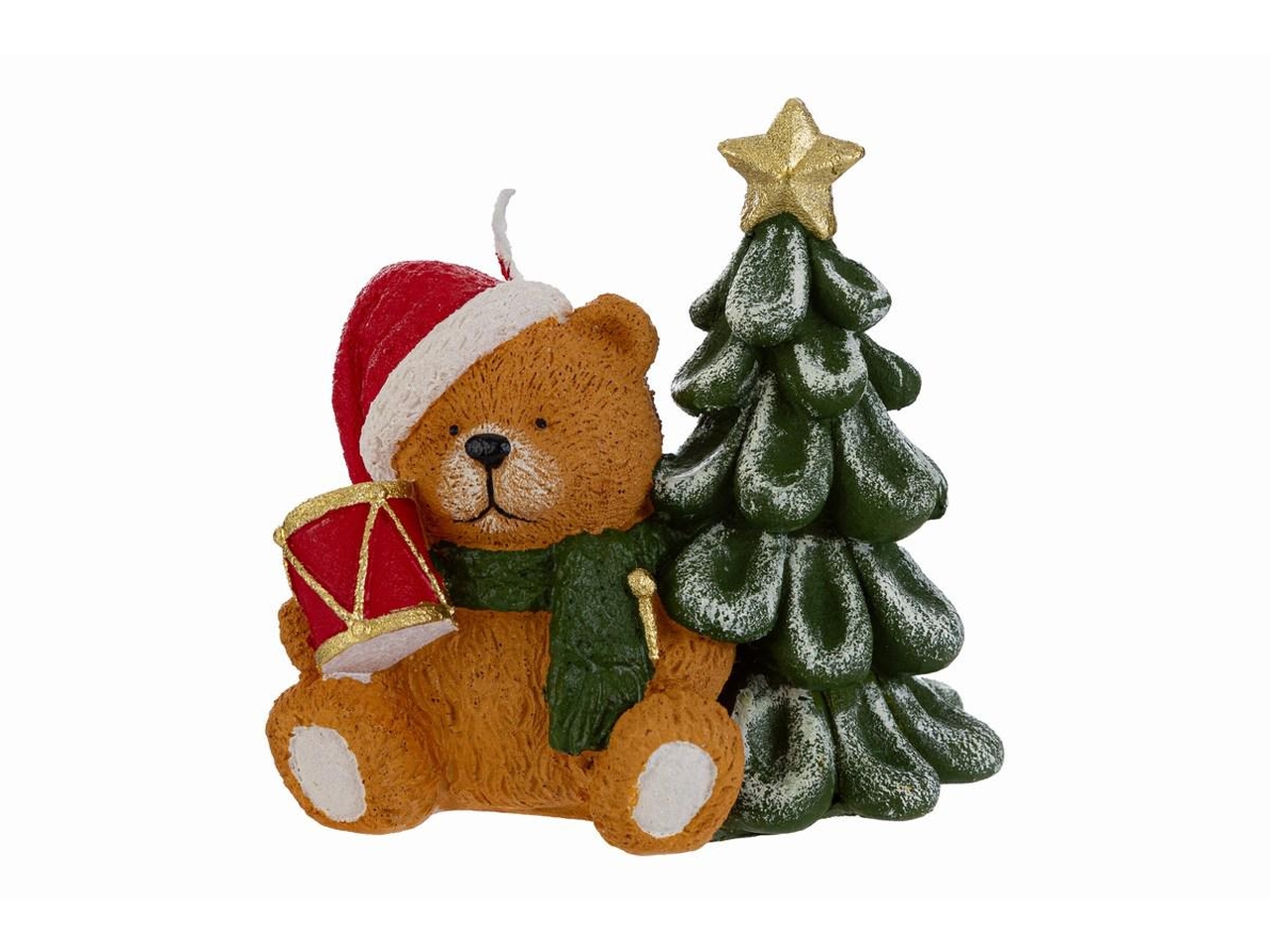 CANDELA ORSETTO CON ALBERO 12,5CM 38547