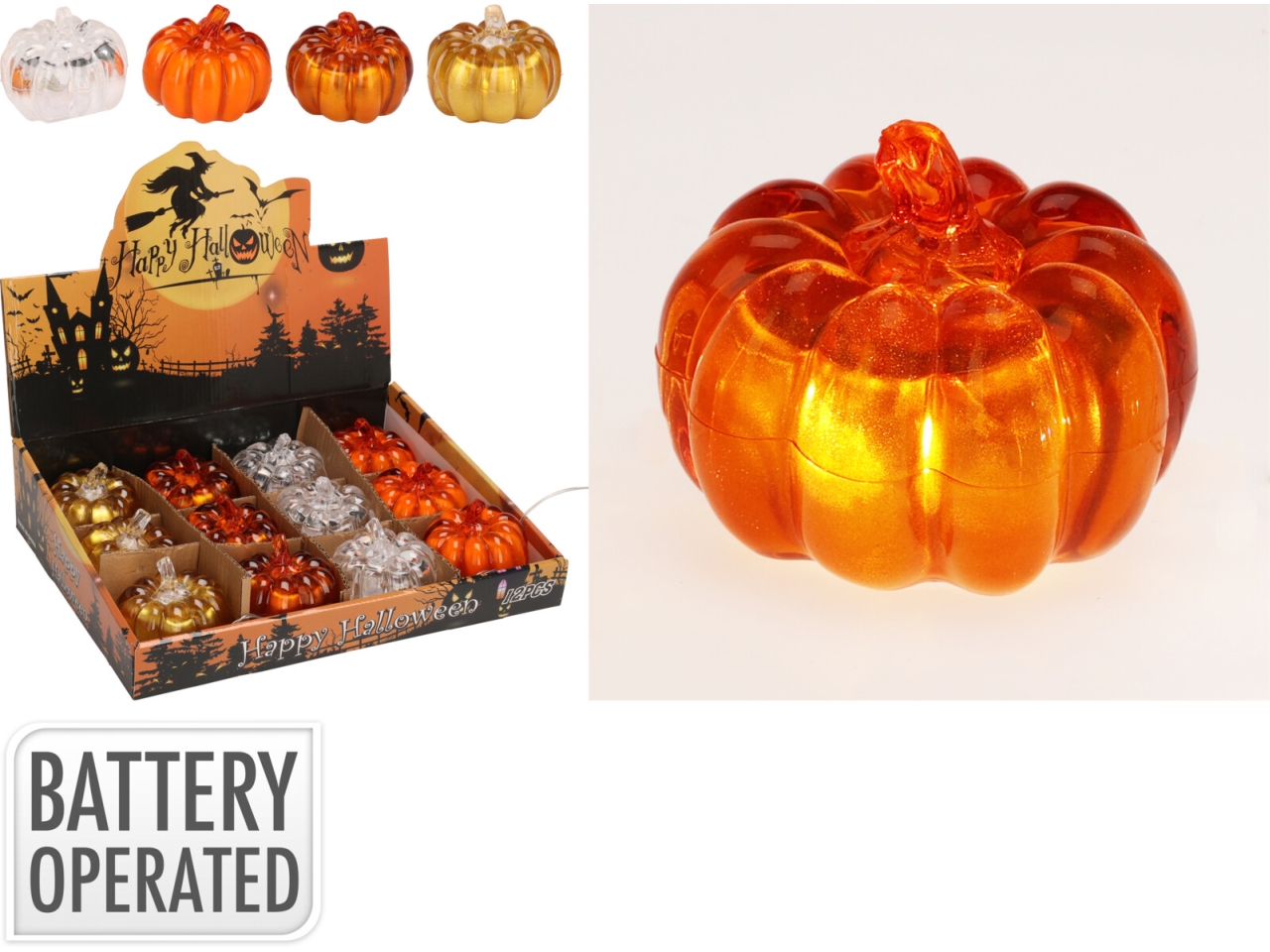 ZUCCA LUMINOSA 8CM ASS. AX5800530