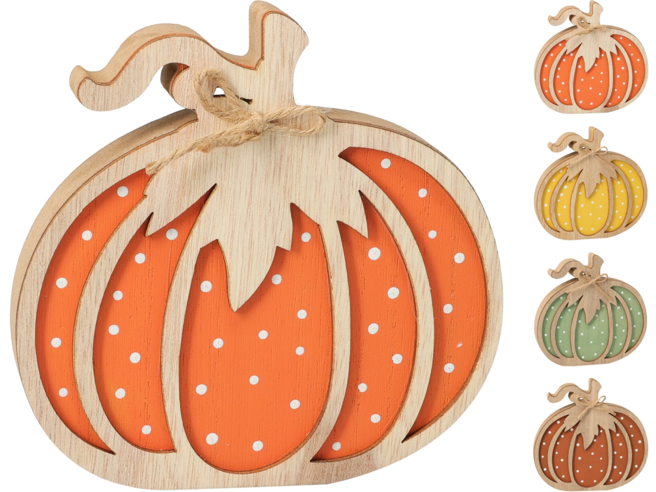 ZUCCA DECORATIVA IN MDF 14CM ASS. GR9900140