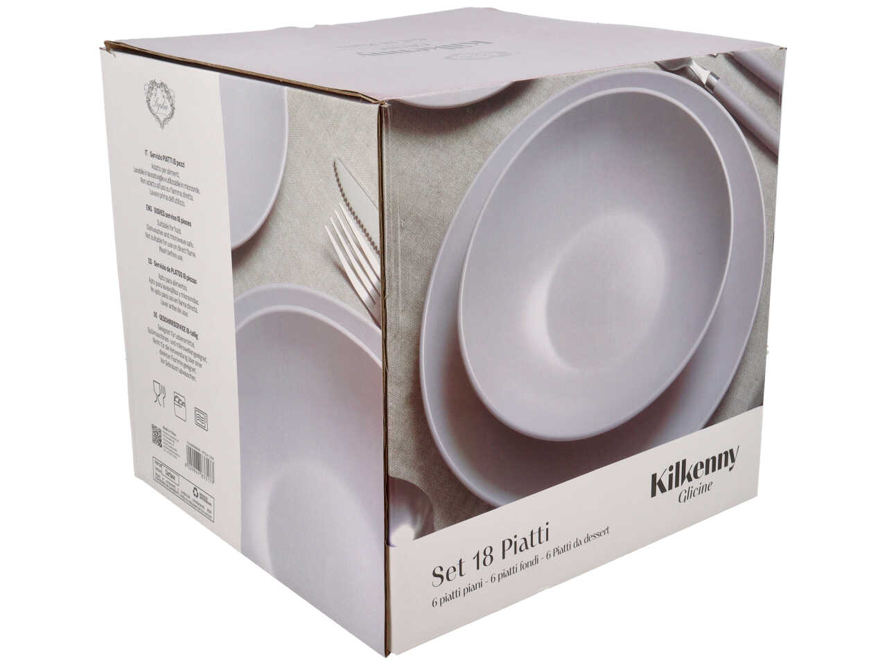 KILKENNY SET 18 PIATTI DI COLORE GLICINE 43056049