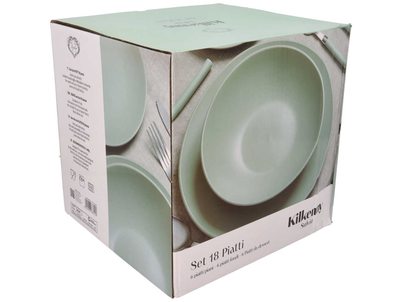 KILKENNY SET 18 PIATTI DI COLORE SALVIA 43056076