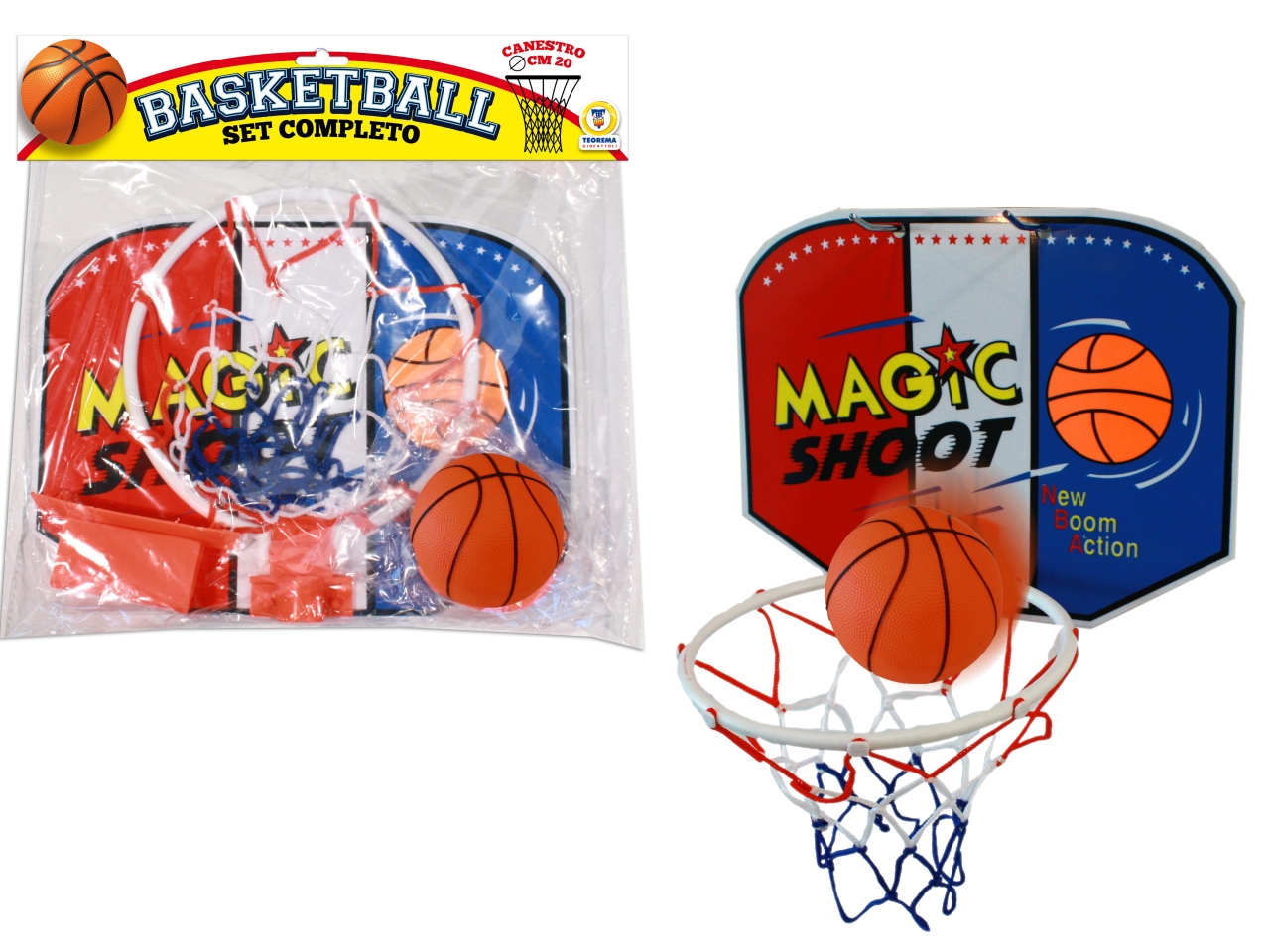 TEOSPORT GIOCO BASKET C/PALLA GONFIA D.20CM 61929