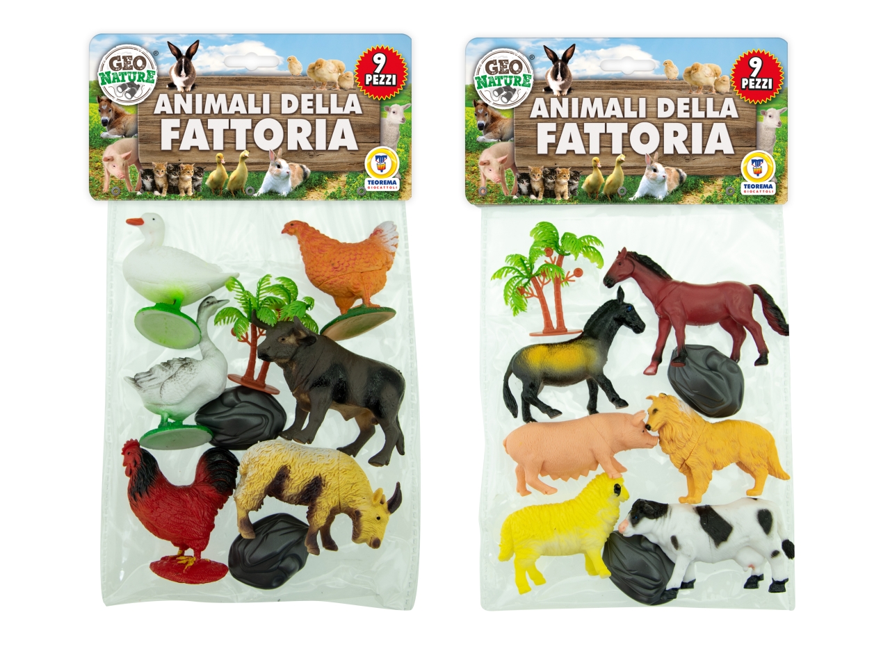 GEO NATURE ANIMALI DELLA FATTORIA 9PZ ASS.66334 GEO NATURE ANIMALI DELLA FATTORIA 9PZ ASS.66334