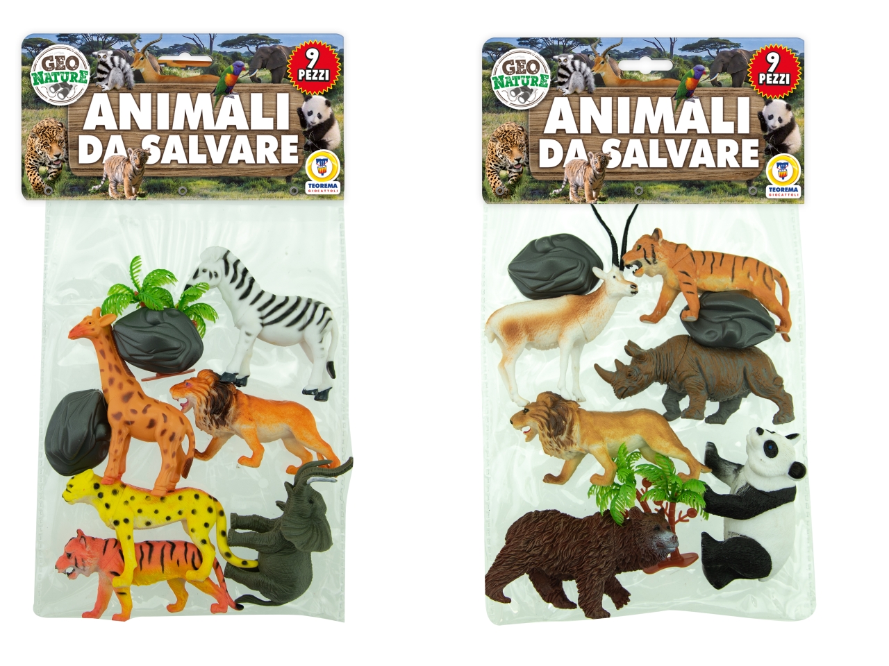 GEO NATURE ANIMALI DA SALVARE 9PZ ASS.66335 GEO NATURE ANIMALI DA SALVARE 9PZ ASS.66335