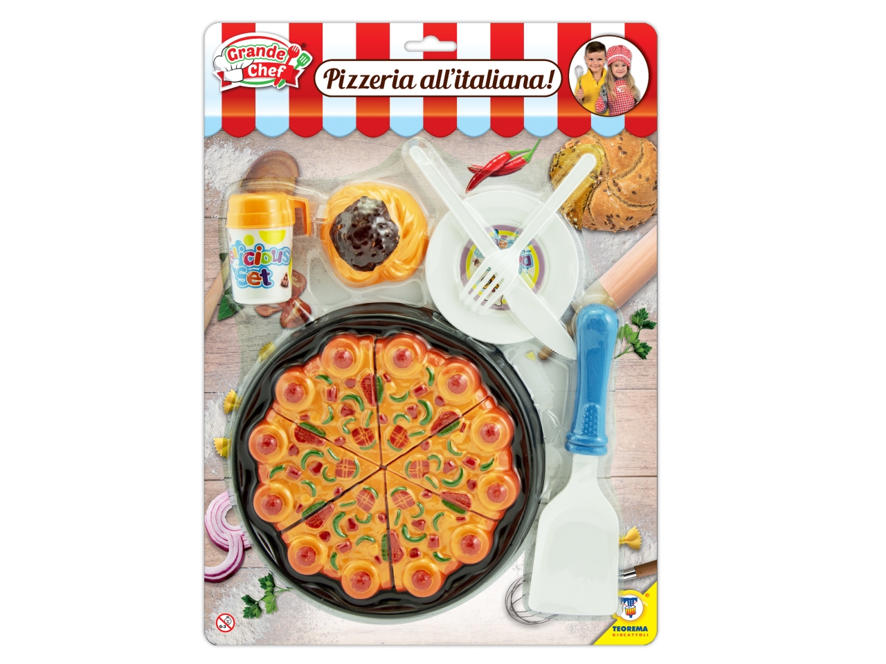 GRANDE CHEF SET PIZZA CON ACCESSORI 66559 GRANDE CHEF SET PIZZA CON ACCESSORI 66559