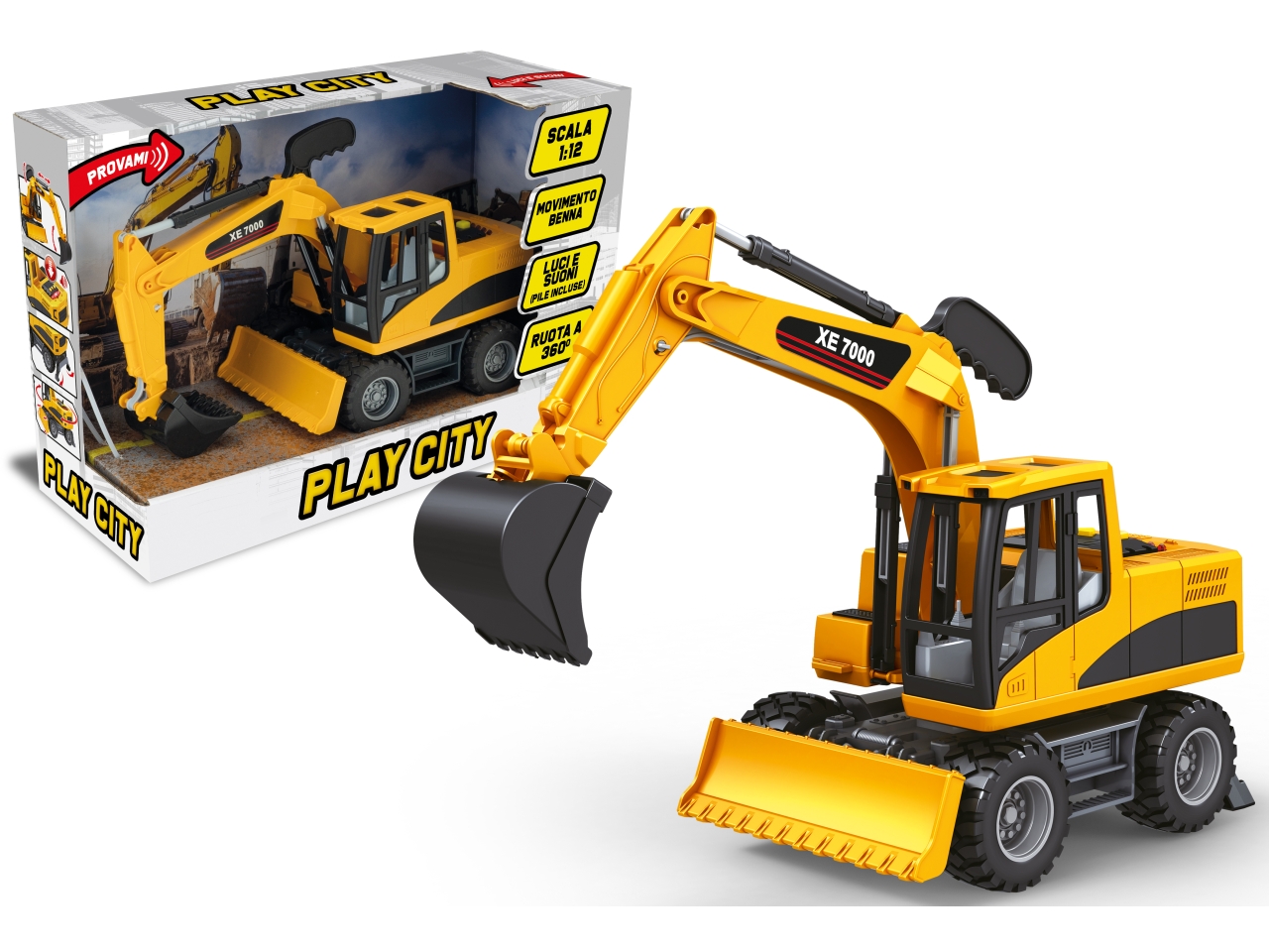 PLAY CITY ESCAVATORE LUCI,SUONI E MOV.68658 PLAY CITY ESCAVATORE LUCI,SUONI E MOV.68658