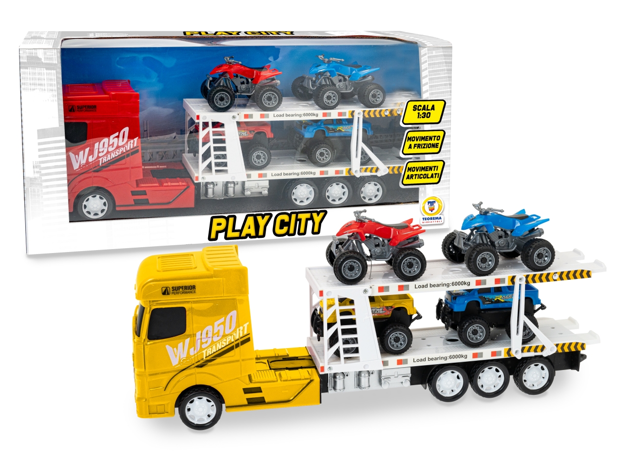 PLAY CITY CAMION BISARCA A FRIZIONE ASS.68750 PLAY CITY CAMION BISARCA A FRIZIONE ASS.68750