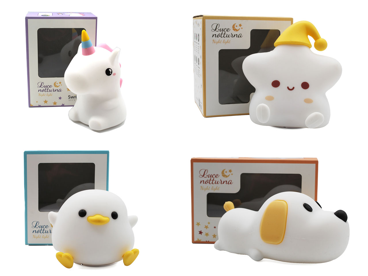 LUCI NOTTURNE A FORME ASSORTITE LUXDECO 41-ASS LUCI NOTTURNE A FORME ASSORTITE LUXDECO 41-ASS