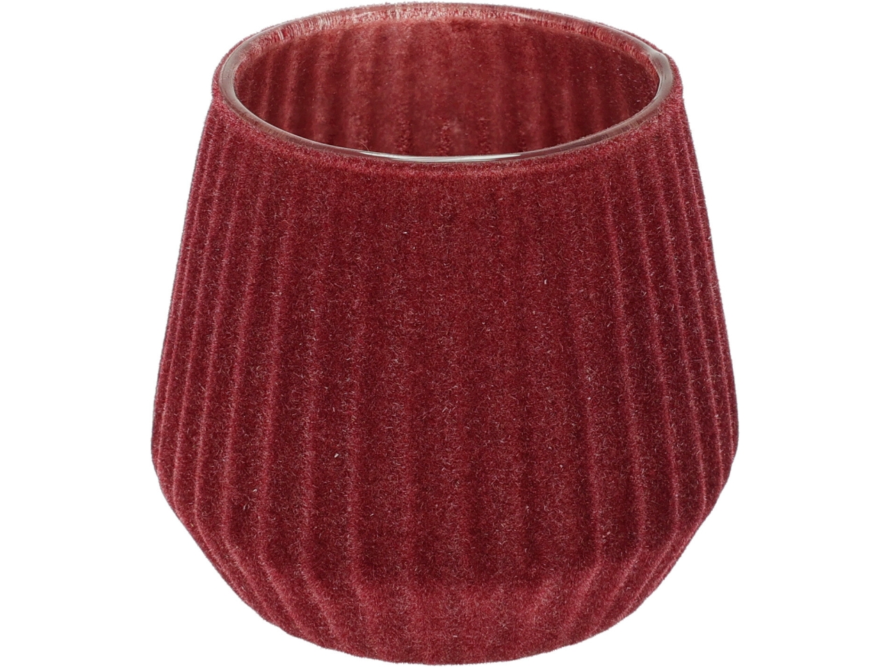 PORTA TEALIGHT FLOCCATO 9CM RUGGINE A75201530
