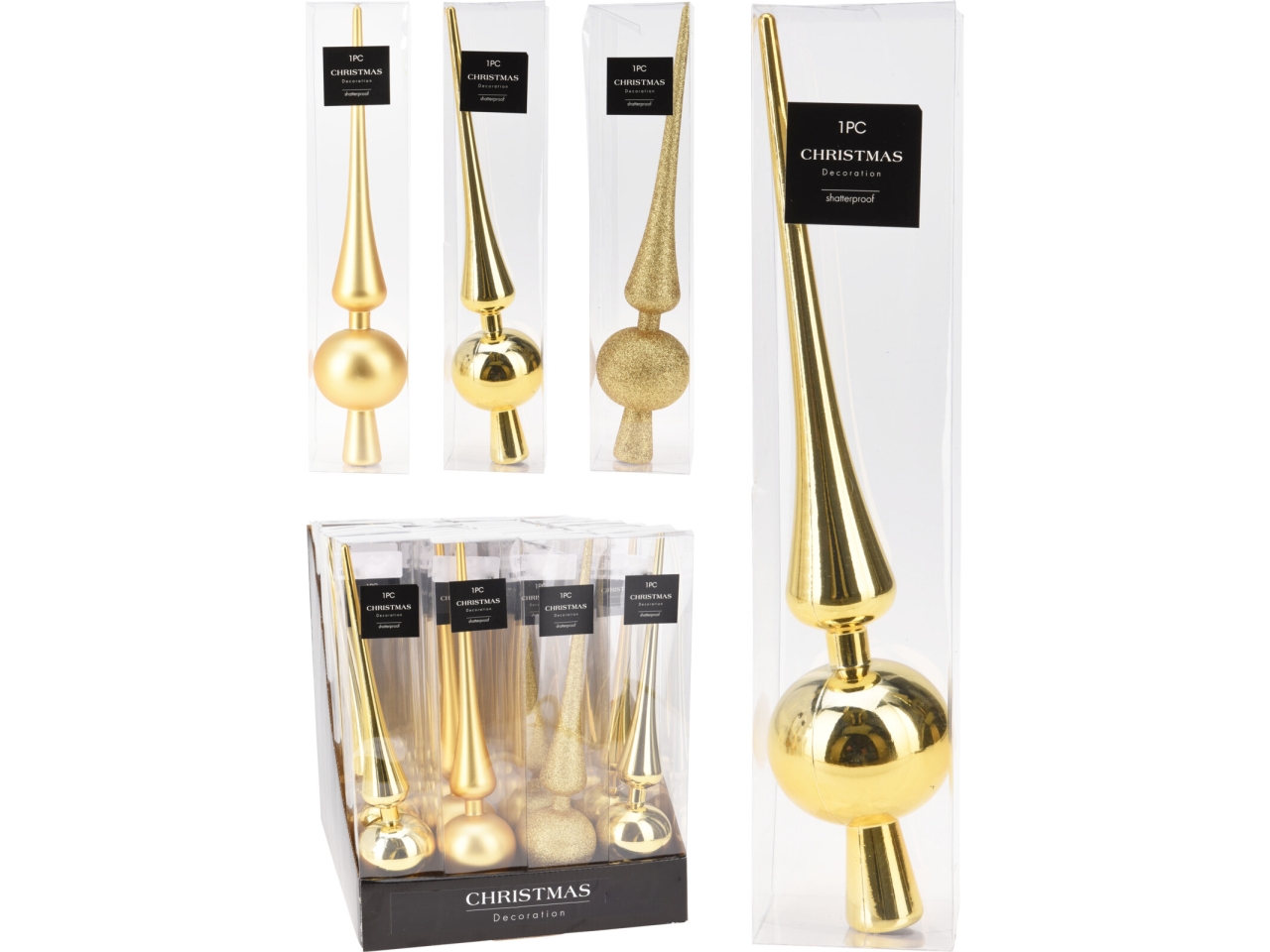 PUNTALE ALBERO 27CM ORO ASS. AVS101400 PUNTALE ALBERO 27CM ORO ASS. AVS101400