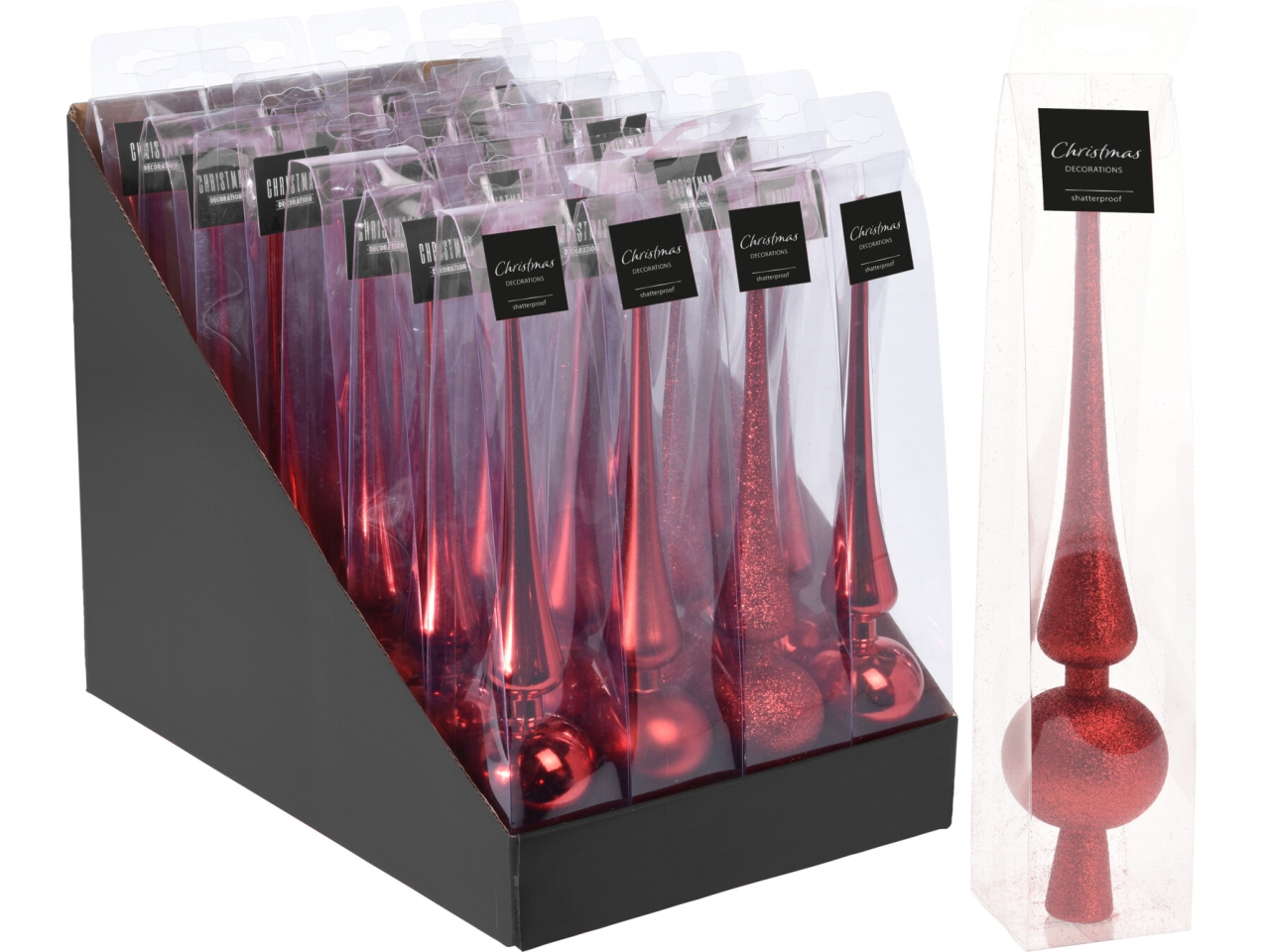 PUNTALE ALBERO 28CM ROSSO ASS. AVS101420 PUNTALE ALBERO 28CM ROSSO ASS. AVS101420