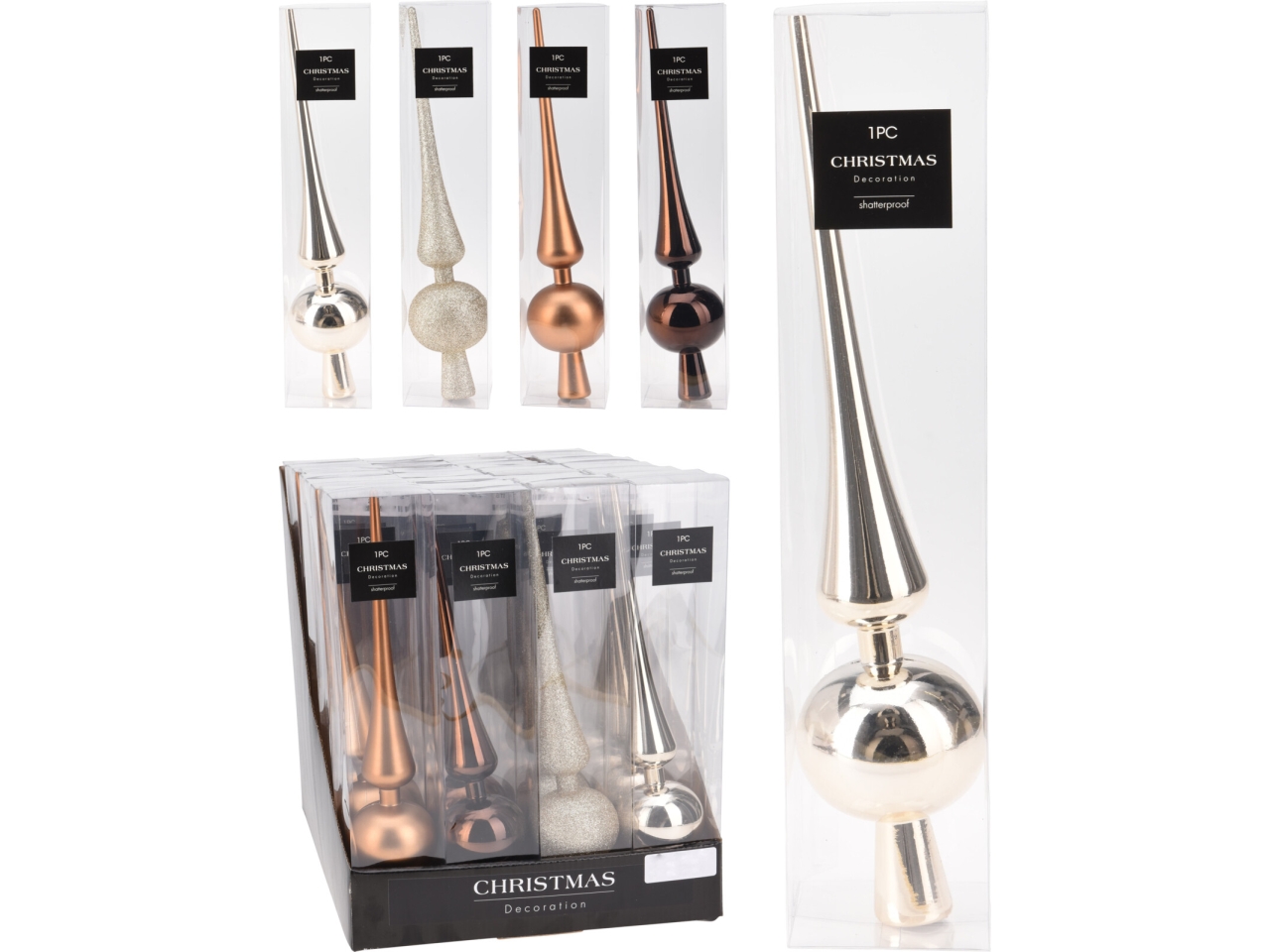 PUNTALE ALBERO 28CM AMBRA ASS. AVS101440 PUNTALE ALBERO 28CM AMBRA ASS. AVS101440