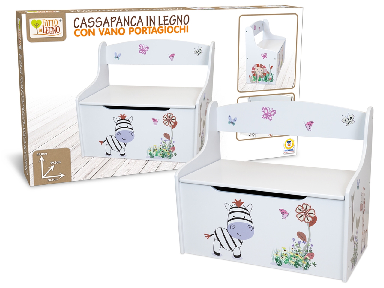 FATTO DI LEGNO CASSAPANCA H.49CM 40693