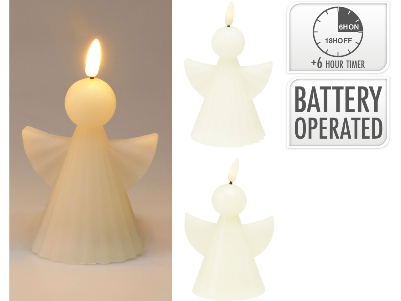 CANDELA ANGELO 11CM AVORIO ASS. AX5438910