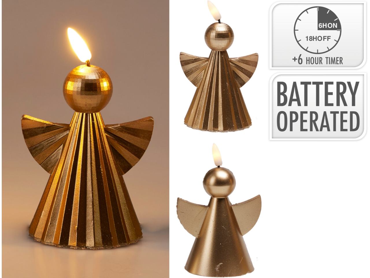 CANDELA ANGELO 11CM ORO ASS. AX5438920