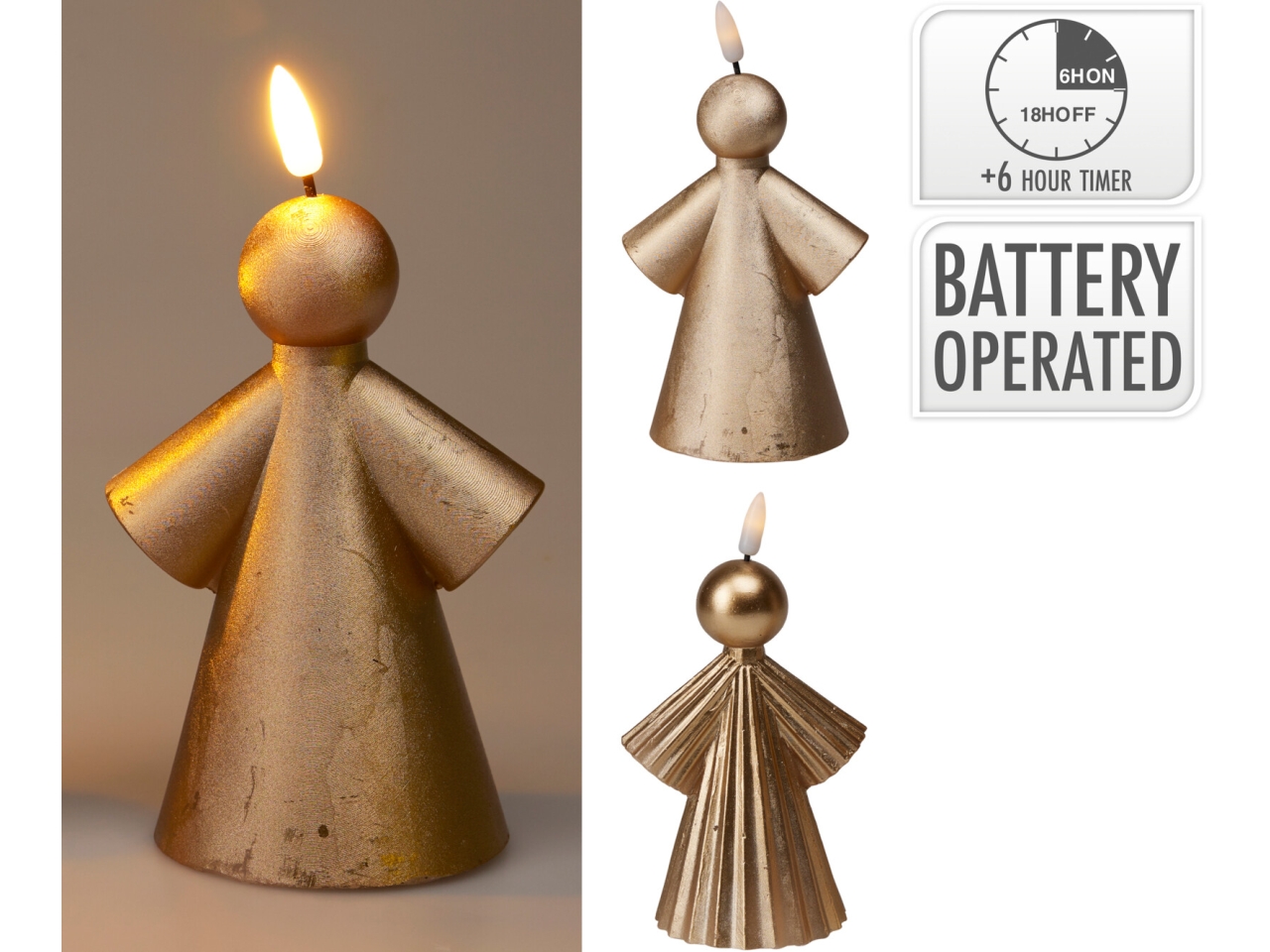 CANDELA ANGELO 14CM ORO ASS. AX5439020