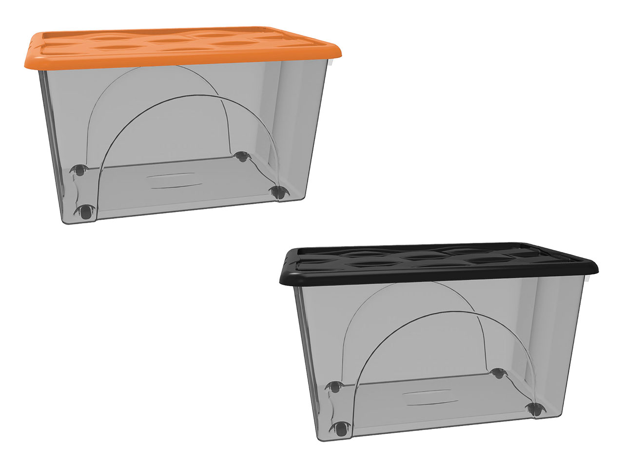 STORAGE BOX DUNE 60LT C/RUOTE FUME’+COP. 9019246BM