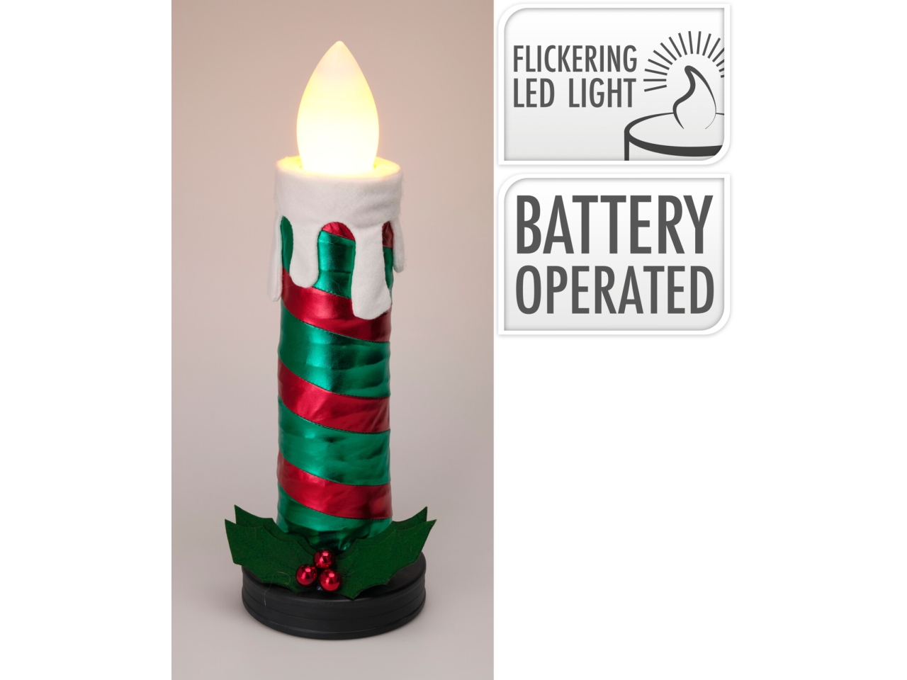 CANDELA CON LED E SUONI 60CM VERDE ASK007040 CANDELA CON LED E SUONI 60CM VERDE ASK007040