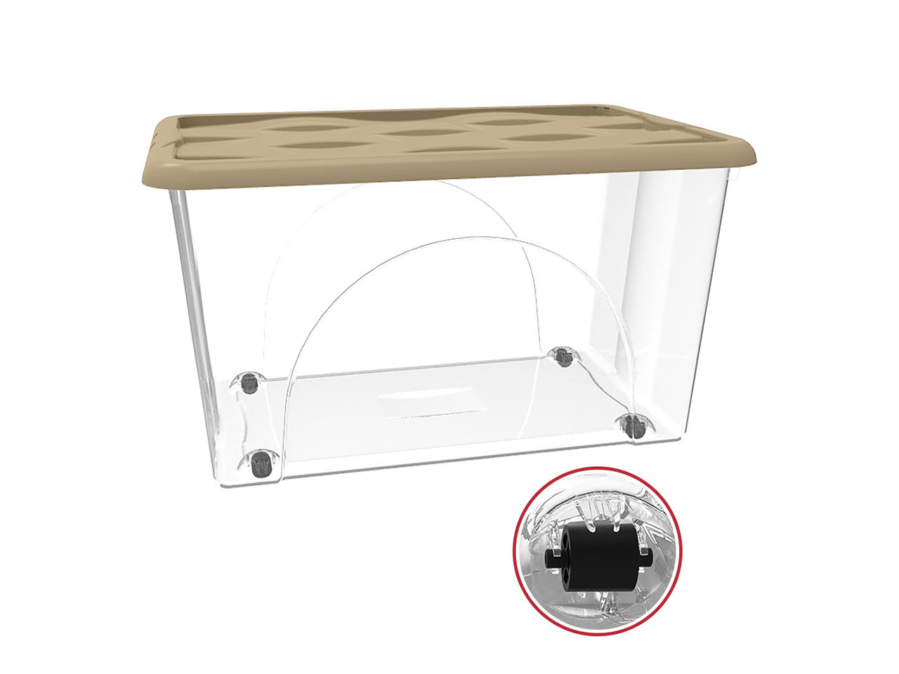 STORAGE BOX DUNE 60LT COPERCHIO MOCHA 9019197BM