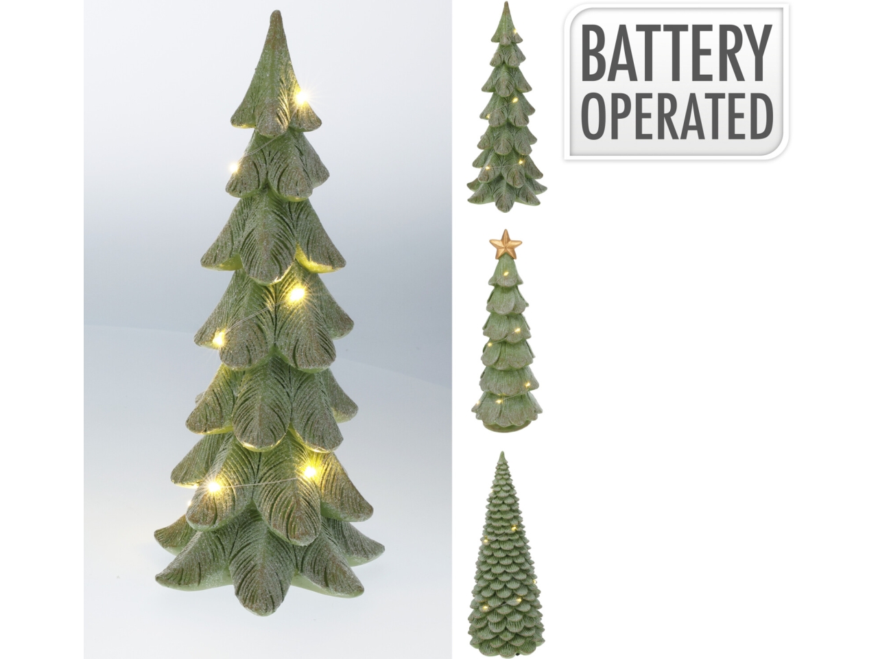 ALBERO VERDE 29CM C/LED ASS. AAA759580