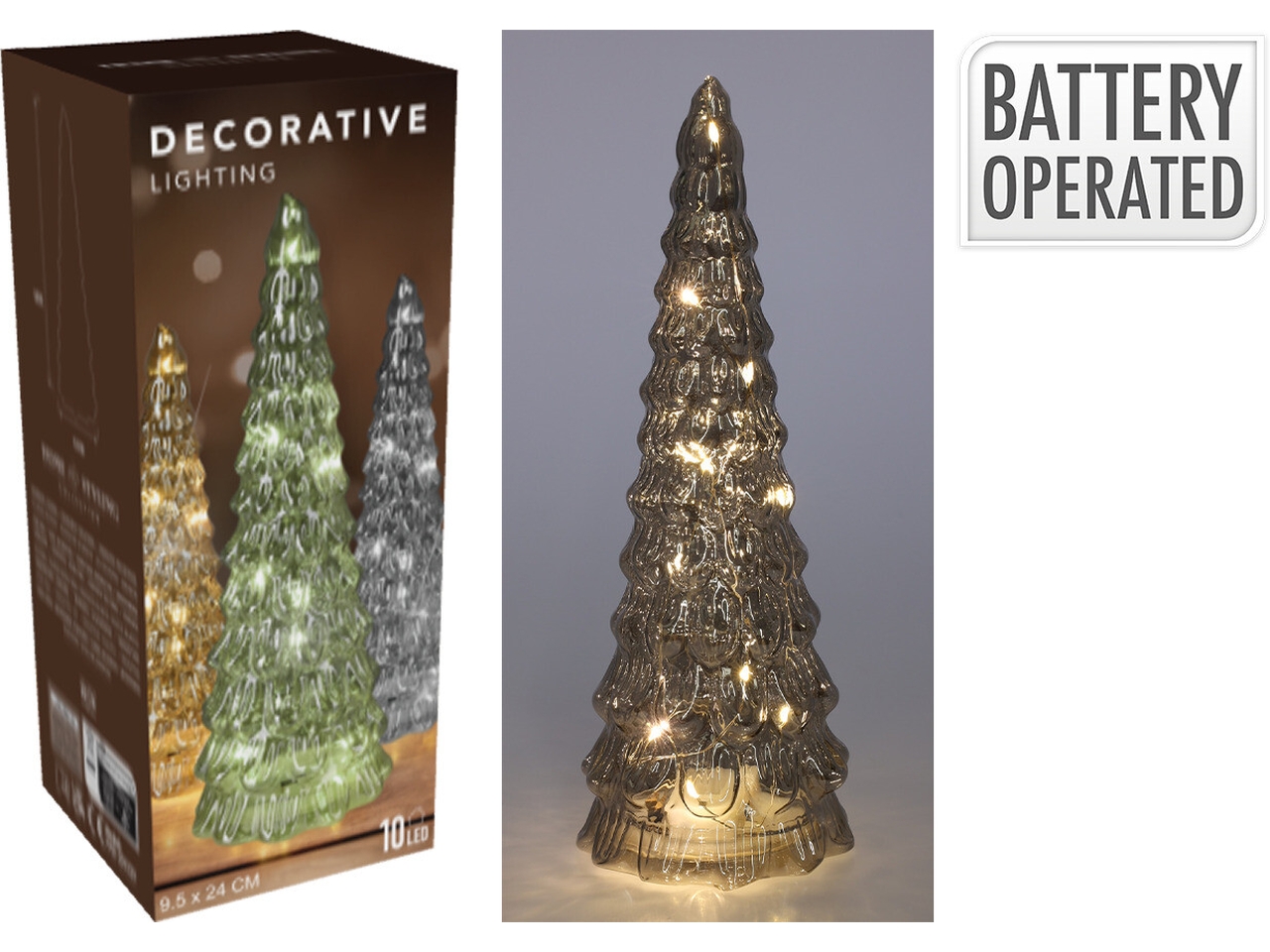 ALBERO 24CM VETRO C/LED VERDE AAB200520 ALBERO 24CM VETRO C/LED VERDE AAB200520