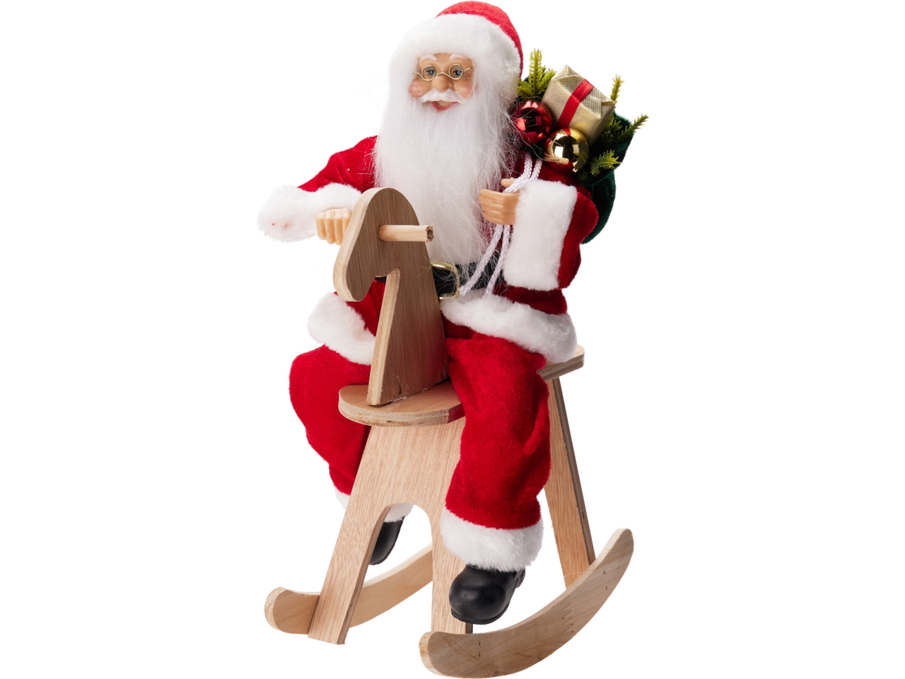 BABBO NATALE SU CAVALLO A DONDOLO 35CM ASK007130 BABBO NATALE SU CAVALLO A DONDOLO 35CM ASK007130