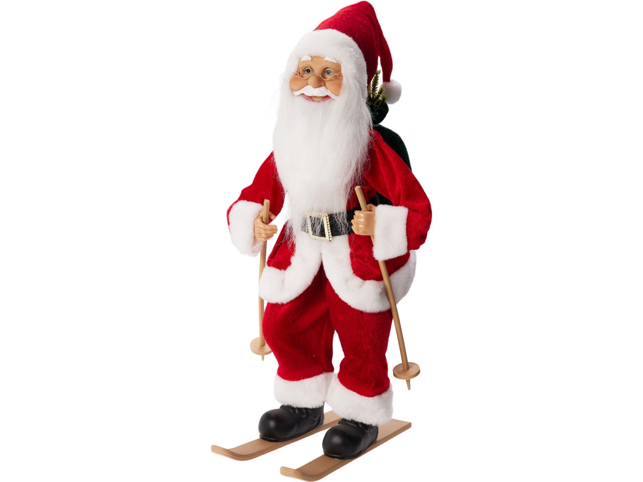 BABBO NATALE C/SCI 45CM ROSSO ASK007160