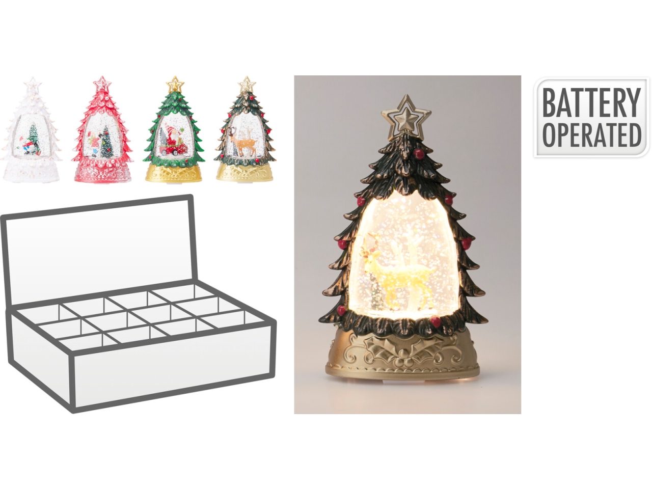 ALBERO 15CM IN ACRILICO C/LED ASS. AX5351340 ALBERO 15CM IN ACRILICO C/LED ASS. AX5351340