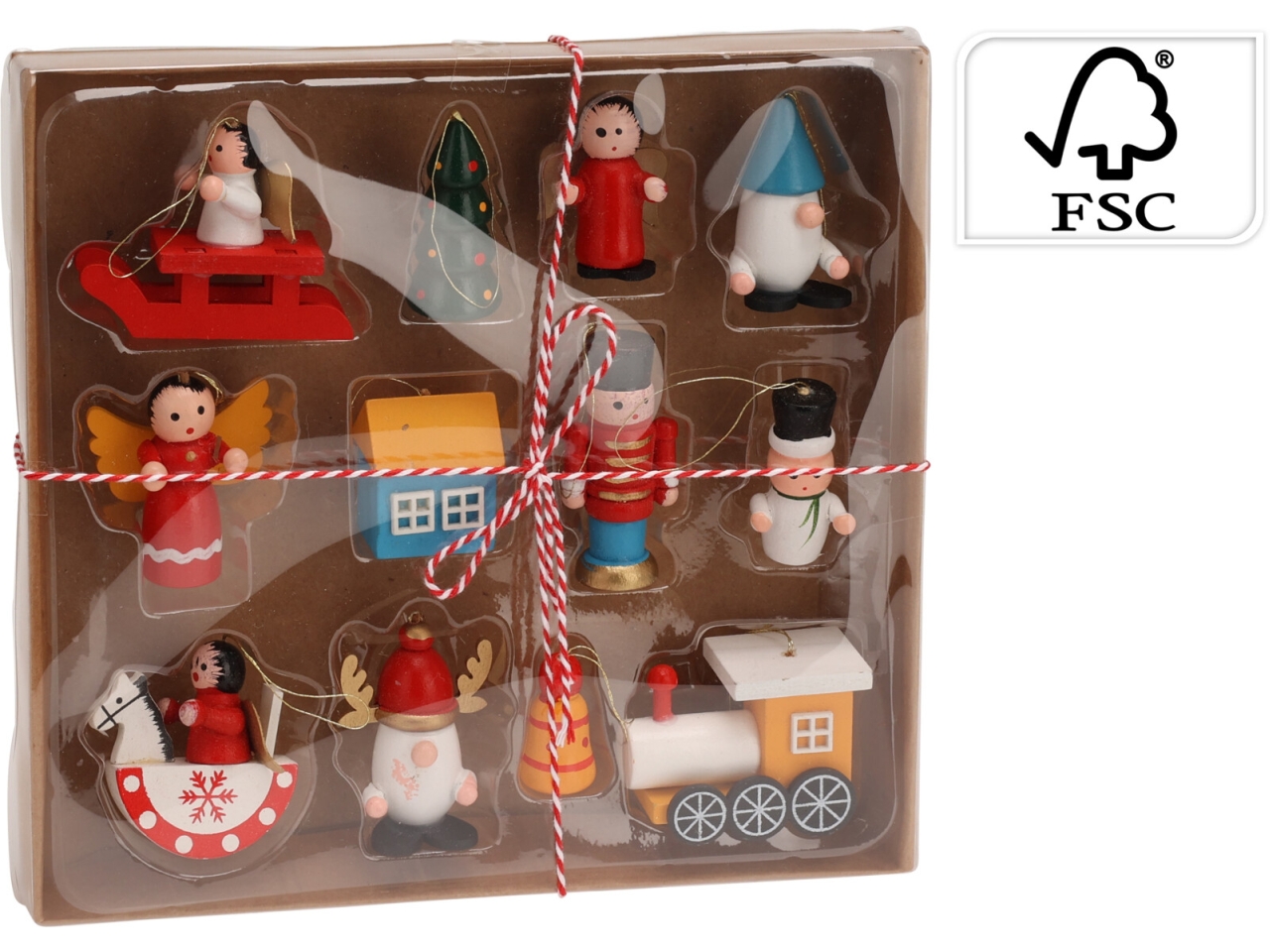 APPENDINI IN LEGNO 19CM 12PZ GR9002110