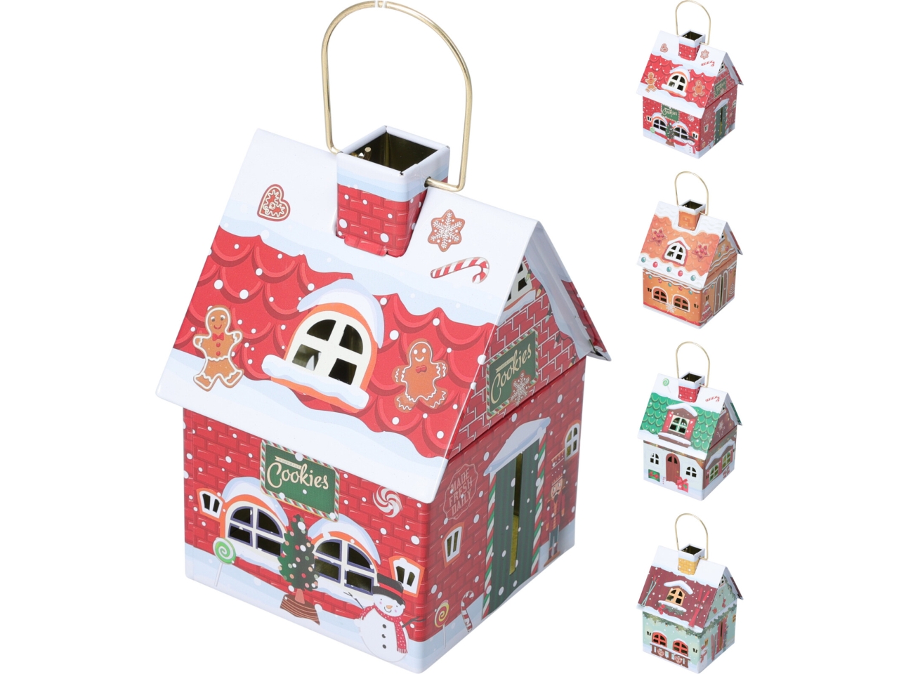 SCATOLA LATTA CASA NATALE 14CM ASS. BL4298140