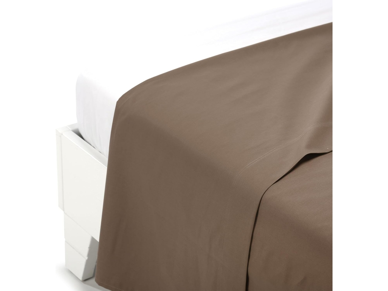 LENZUOLA SUPERIORE 2PIAZZE DI COLORE MOKA 01077