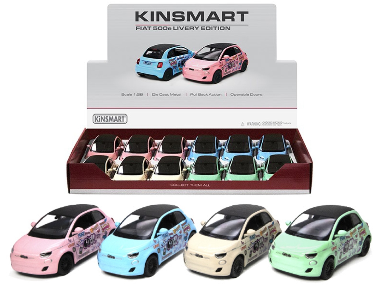 FIAT 500e LIVERY EDITION PASTEL COLOR 18218