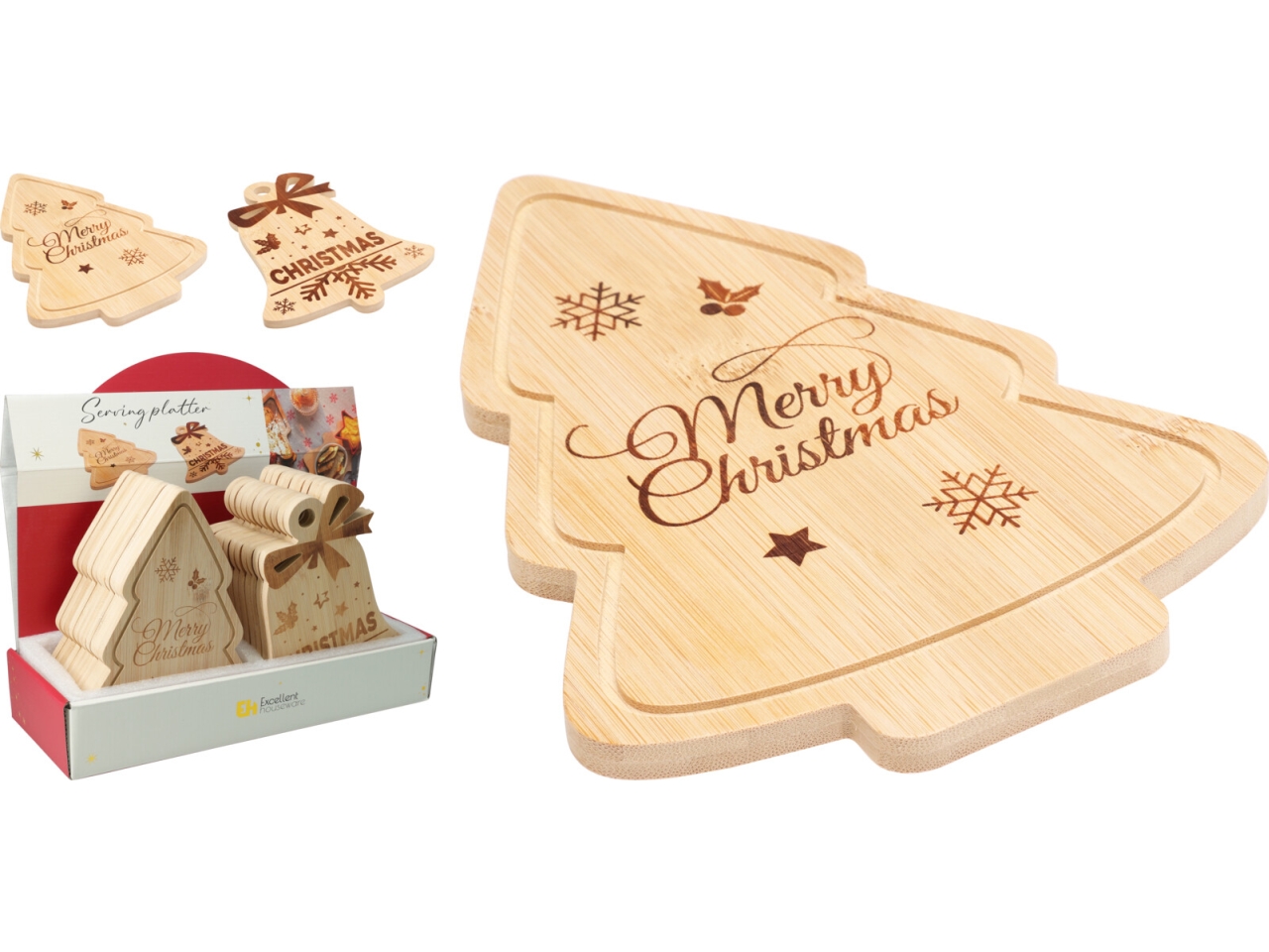 VASSOIO NATALIZIO IN BAMBU 22X16CM ASS. 278001060