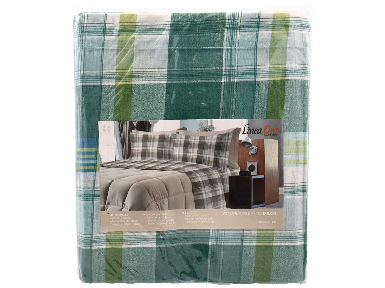 MILOT COMPLETO LETTO COTONE 2P OTTANIO LN16920401