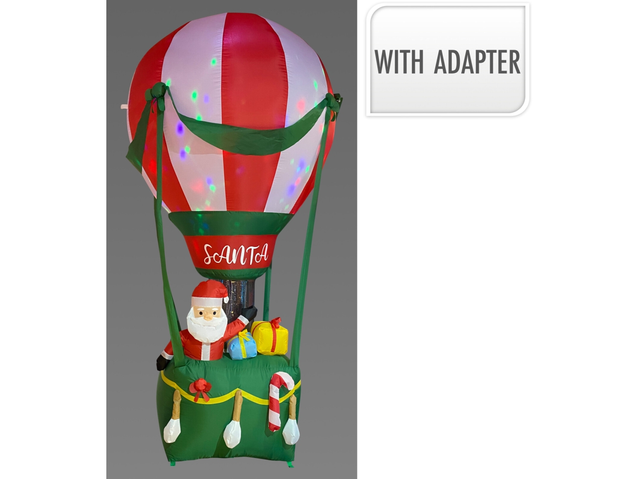 MONGOLFIERA GONFIABILE 210CM C/LED DH8991200