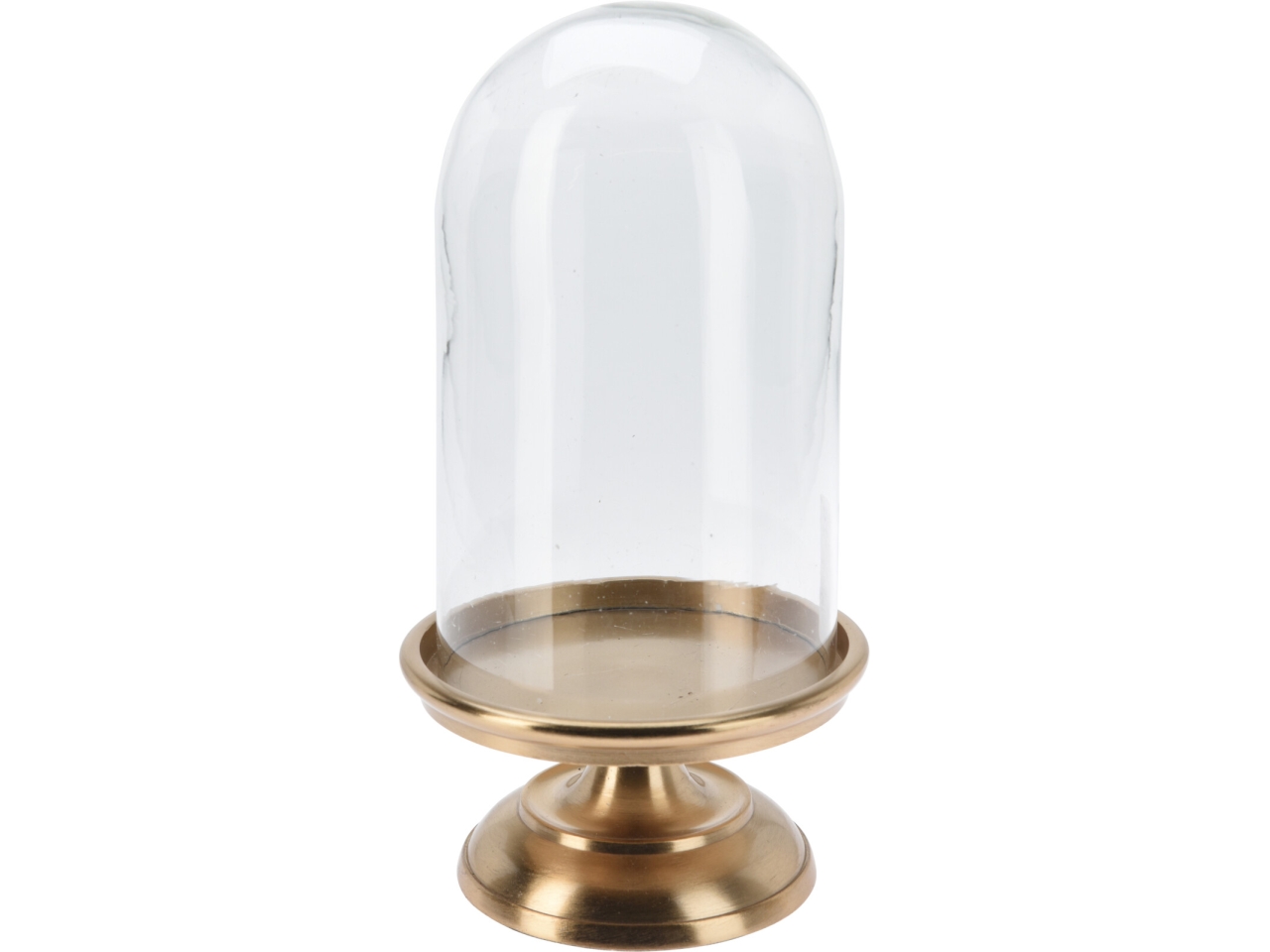 CAMPANA IN VETRO C/BASE ORO 14X28CM A67102100 CAMPANA IN VETRO C/BASE ORO 14X28CM A67102100