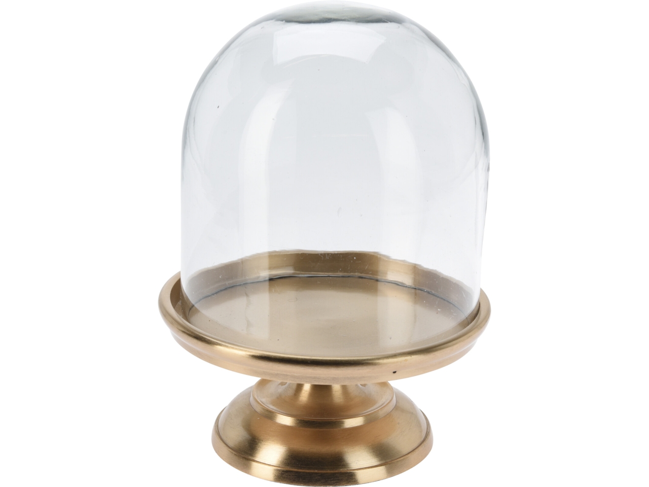 CAMPANA IN VETRO C/BASE ORO 16X23CM A67102120 CAMPANA IN VETRO C/BASE ORO 16X23CM A67102120