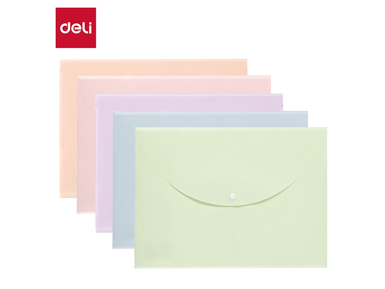 BUSTA C/BOTTONE A4 10PZ PASTEL EF104