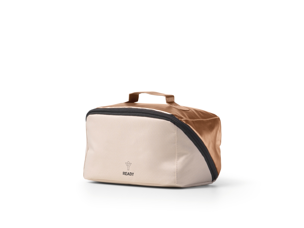 BEAUTY CASE C/ZIP READY ELLE BIANCO-ORO 9284RDL40