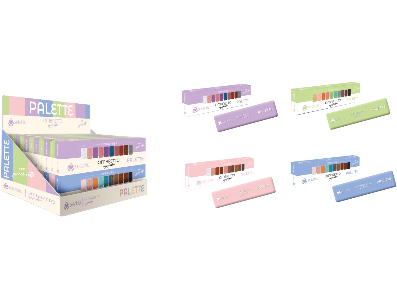 PALETTE OMBRETTI COLORI PASTELLO 03165