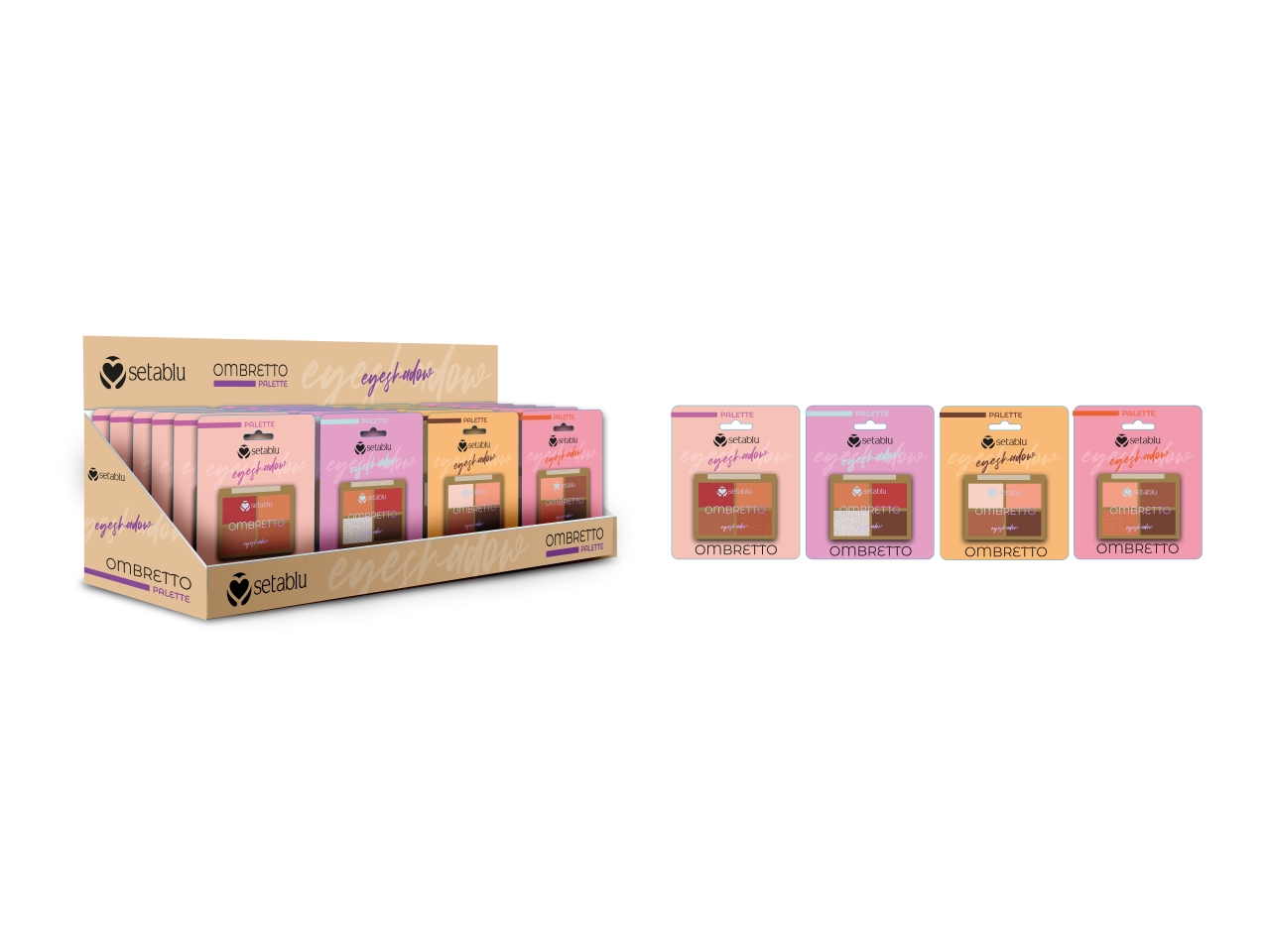 PALETTE OMBRETTI 4 COLORI 03166
