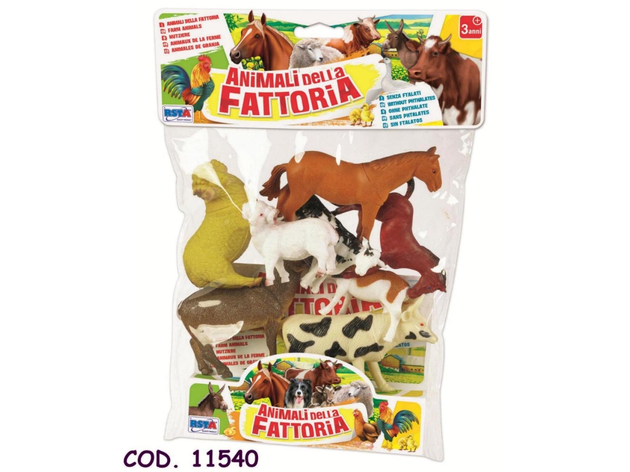 ANIMALI FATTORIA MEDI 8PZ 11540