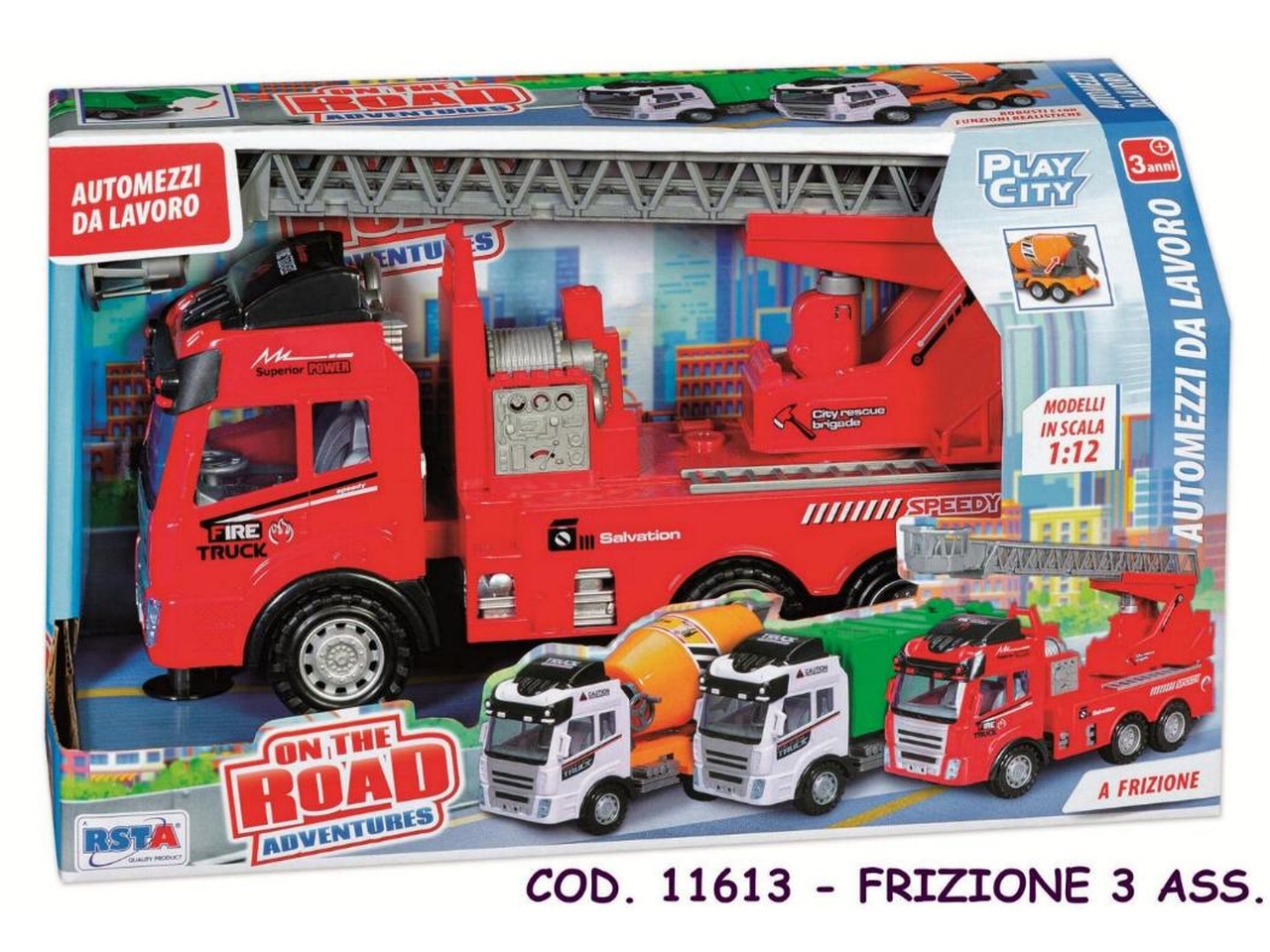 CAMION DA LAVORO A FRIZIONE 1:12 ASS.11613