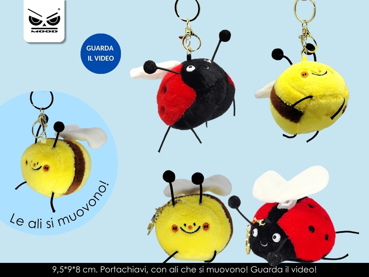 PELUCHE PORTACHIAVI CRAZY WINGS ST7828