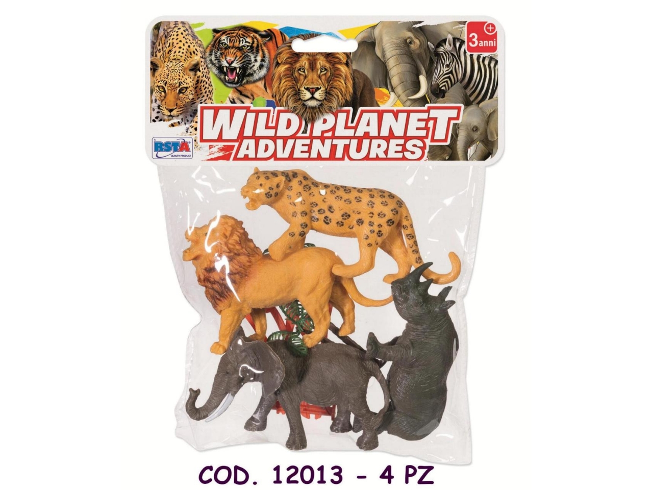 ANIMALI SELVAGGI 4PZ 12013