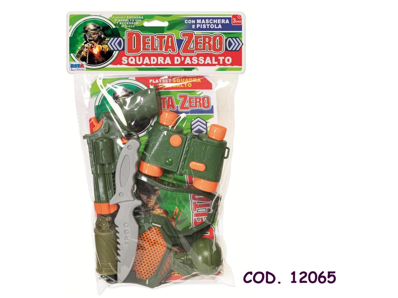 SET ACCESSORI MILITARI DELTA ZERO 12065