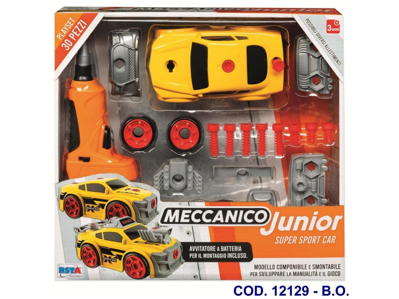 SET MECCANICO JUNIOR SPORT CAR 12129